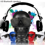 Plating Skull Portable Wireless Bluetooth Speaker Mini Subwoofer Stereo with DSP Compatible Phone/PC Outdoor Car Waterproof Audio