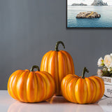 Halloween Simulation Pumpkin Model Artificial Craft Fall Decor Lightweight Small Carved Resin Pumpkins For Desktop