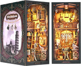 DIY Book Nook Kit - DIY Dollhouse Booknook Kit for Bookshelf Insert Decor Alley. Bookends Model Build Creativity Kit (Magic Pht).