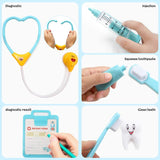 35 Pcs Kids Simulation Toy Doctors Nurse Kit For Children Pretend Role Playing Game Carry Case Playsets