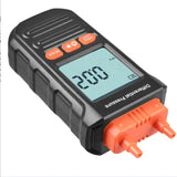 Dual Port Air Pressure Gauge HVAC Gas Tester Differential Meter Digital Manometer YW-721