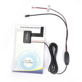 12V Glass Mount Car DAB Digital Radio Patch Aerial Adhesive Transparent Built-in Antenna European