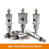 16-35 mm Alloy Hole Saw Set Reaming Bit is Suitable for Stainless Steel Iron Plate Metal Processing Drilling Tool