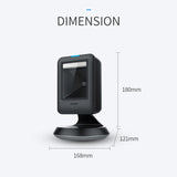 Barcode Scanner Omnidirectional Desktop Automatic Sense 1D 2D QR Data Matrix Bar code Reader for Supermarket Retail Payment