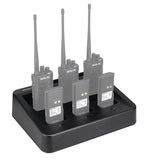 RTC29 black interchangeable slot six way charger [compatible with RT29/HD1/DC12V 2.5A]