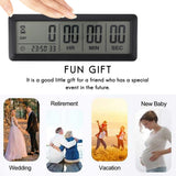 Big Digital Countdown - 999 Days Count Down Clock Timer for Graduation Lab Kitchen (Black)