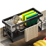 Cloth holder, basket, sponge drainage rack, brush, towel, hand sanitizer, bathroom and kitchen supplies