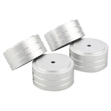 20Pcs 40X20mm Aluminum HIFI AMP Speaker Isolation Stand Turntable DAC Feet Pad (Silver)