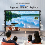 Projector Stand 100/120in Portable Projection 16:9 4K HD Rear Front Projections Movies Screen with Carry Bag
