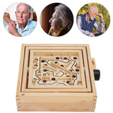 Dementia Ball Labyrinth Table Game Wooden Maze Puzzle Anti-Dementia Toy Alzheimer Disease