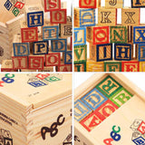 27 Pcs Children Wood Alphabet Letters Stacking Building Blocks Craft Early Learning Educational Toys Baby Room Decor