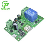DC 5V 12V 24V Smart WiFi Module Switch Relay Timer Wireless Remote Inching Self-Locking for EWek App Control
