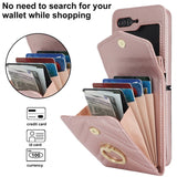 for Galaxy Shockproof with Card Slots Z Flip5 Lanyard Case Scratch-resistant Phone Protector