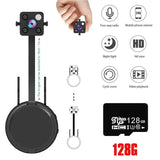 HD 1080P Mini WiFi Camera Tiny Nanny Baby Cam for Home Office Security Night Vision Flexible Lens Mobile Monitoring Push Alarm