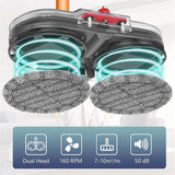 Electric Head Attachment for Dyson V7 V8 V10 V11 V12 V15, Dual Rotating Motors with 6 Pieces Washable Mop Pads