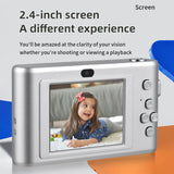 1080P w 32GB TF Card Video Camera 50MP Photo Dual Lens 2.4“ Screen 8X Digital Zoom Built-in Battery