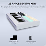 M-VAVE 25-Key Control Mini Portable USB Keyboard MIDI Controller with 25 Velocity Sensitive Keys and 8 RGB Backlit