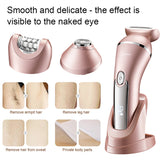 3 In 1 Women's Epilator Electric Remover For Women Painless And Effective Facial Hair Removal Home Razor Shaver Tool