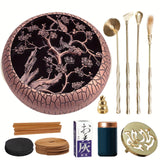 1set Metal Incense Burner And 16-piece Tool Set For Making DIY Pour-over Incense Cones - Great For Yoga, Meditation, As Including Incense Burner Mold Tool, Burner And Accessories