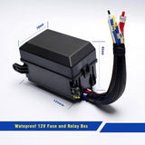 Improved 12V/24V Fuse and Box for Car Slots Relay Kit with 6 Fuses Thermostability Waterprooffor Truck Marine Motorcycle