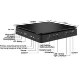 Portable DVD Player for TV CD VCD Video Players Support 1080P Full HD With HDMI-compatible Cable USB Input LED Touch Screen