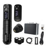 Ambition Soldier Wireless Tattoo Machine Pen Kit Coreless Motor with 2400mAh Battery 80pcs Mixed Cartridge for Tattoo Artist
