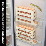 Egg automatic rolling tray - large capacity in refrigerator plastic (30 eggs)