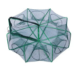 Strengthened 6-20 Holes Automatic Net Shrimp Cage Nylon Foldable Crab Fish Trap Nets Cast Folding Fishing Network