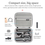 Storage Bags For DJI OM 6 Grey Durable Carrying Case For DJI OM6 Osmo Mobile 6 Handheld Gimbal Accessories PU Portable Bag