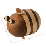 Creative Toothpick Dispenser Wooden Bee Shape Toothpick Holder Birthday Gift For Friends Home Decor And Dining Room Decoration