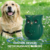Dual Ultrasonic Control Outdoor Rechargeable Deterrent Portable Automatic Dog Barking Stop Device