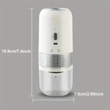 1pc, Electric Coffee Grinder, Adjustable Coffee Bean Grinder, Spice Grinder, One Touch Coffee Mill, Portable Ceramic Conical Burr Coffee Grinder For Camping Kitchen  Travel Coffee Make