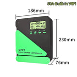 12V 24V WIFI MPPT Panel System Battery Charge PV Regulator Dual USB 10A 20A 30A 40A 50A 60A Solar Controller