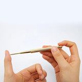 Brass Acupunctures Point Probe Auricular Detection Pen Beauty Ear Reflex Zone Health Care Massage Stick