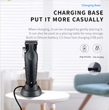 Kemei electric push shear KM-2296 cross-border electric push with base USB oil head carving push shear salon hair clipper