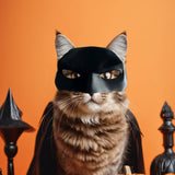 Avenger Creative Black Bat Handmade Half Face Batman Cat Mask For Halloween Cosplay