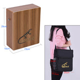 C-68B Cajon Box Drum Flat Hand Drum Hand Percussion Cajon Box Drum with Drum Bag Drum Strap 5-Drum Kit Percussion Instrument