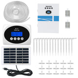 Double Pump Automatic Watering Device for Plants Solar Drip System Timer Intelligent Garden Drip Irrigation Device Controller