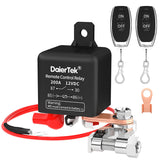 Relay 12V Battery Disconnect Cut Off Isolator Anti-Theft with Remote Control Switch Fobs