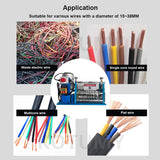 220V Electric hine Multi-function Stripper for 1-38mm Stripping Scrap Wire Cable Copper Recycle