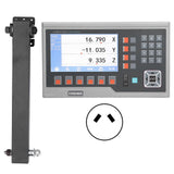 LCD Digital Readout Linear Scale Encoder Magnetic Grating for Lathes Milling Machine AC 80260VAU Plug 4 Axes