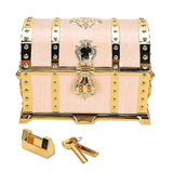 Vintage Embossment Necklace Storage Earring Container Box Jewelry Holder with Lock