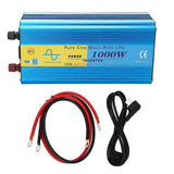 1000W Pure Sine Wave UPS Inverter 2000W Peaking 5V 2.1A USB Port Stable LCD Car Inverter AU Plug AC230V