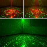 Laser Lights Dream Northern Lights Projection Flash Sound-Controlled Party Ambient Lights Black