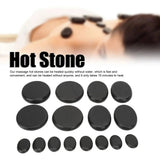 16pcs/set Stone Set Fast Heating Shape Lava Basalt Round Tool Massage Hot Stones Kit