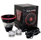 CRUSHER Premium Square Hookah Bowl Set Rechargeable Electric E-Head for Tobacco Water Pipe Bowls Smoking Accessories