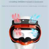 Air Circulation ABS Mask With Oculus Quest Dual Drive Fan 2 Gear Adjustment Porous Ventilation For VR Accessories