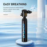 0.5L Mini Scuba Tank Dive Diving Equipment Underwater Breath Device Cyder Oxygen 5-10 Minutes E Set