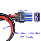 40cm 10AWG EC5 Female To O Ring Terminal CablePower Wire Connector Extension Silicone Cord Emergency Battery Jump Cable