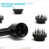 Traditional Chinese Medicine Acupuncture Cupping Glass Seven Star Dermal Needles With 12 Replacement Heads